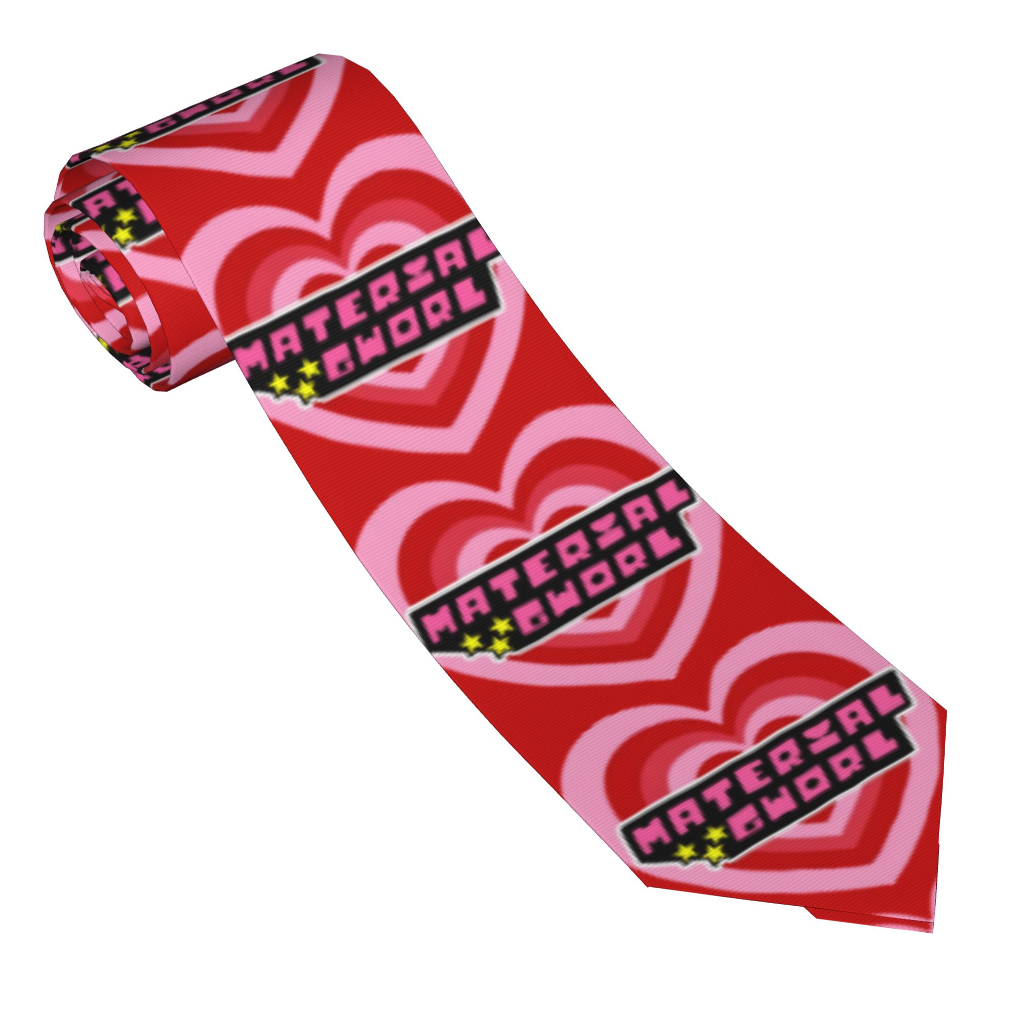 Skinny Tie Men - Whoopass Girls Material Gworl Necktie Men