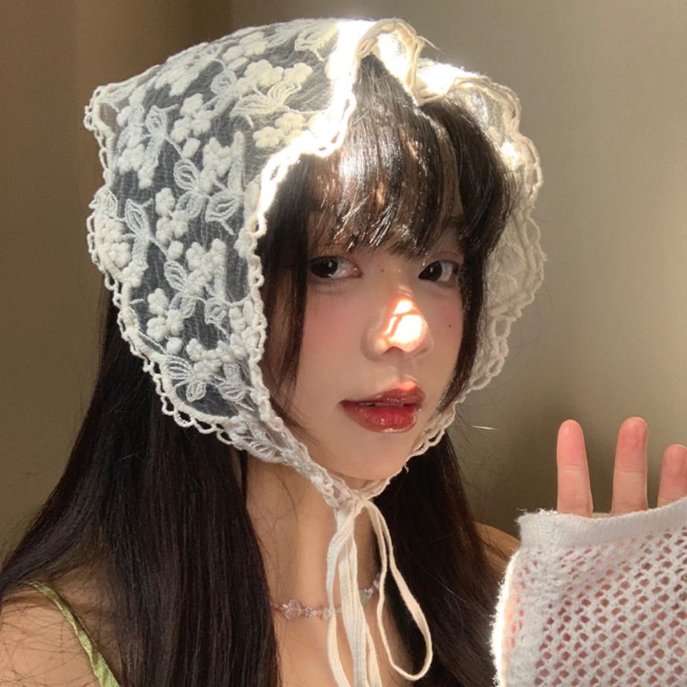Bandana Cotton - Sweet Countryside Style Triangle Bandana Turban