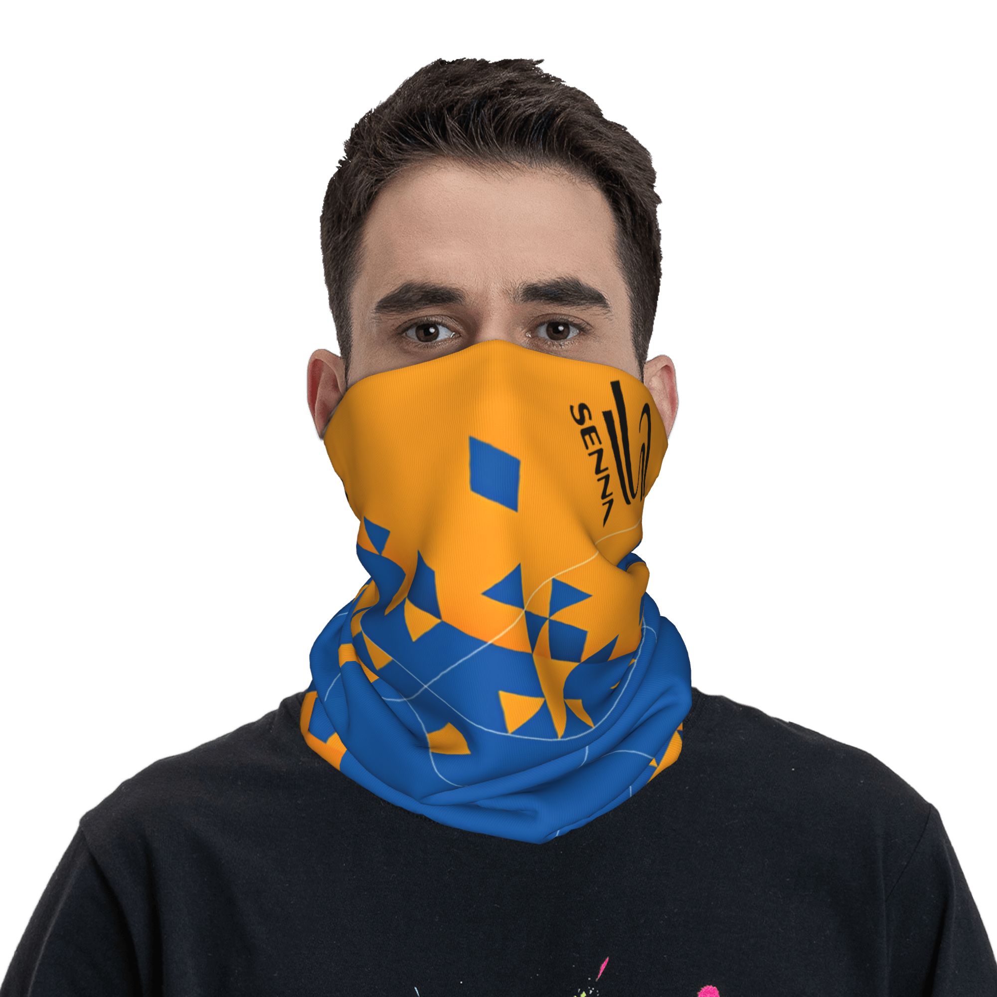 Neck Warmer Tube - Custom A-Ayrtons Racing Driver Bandana Neck