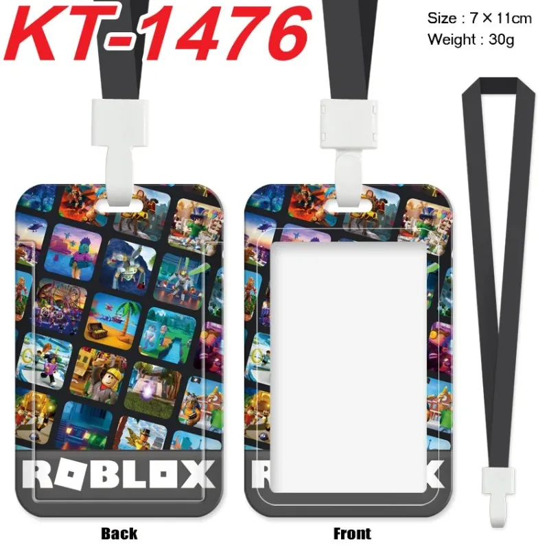 Lanyard Badge Holder - Robloxs Card Holder Kawaii Card Covers