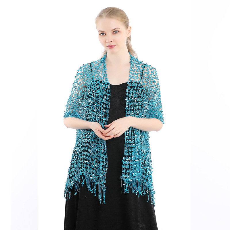 European and American Sequins  - Stole Wedding Shawl 评论和价格