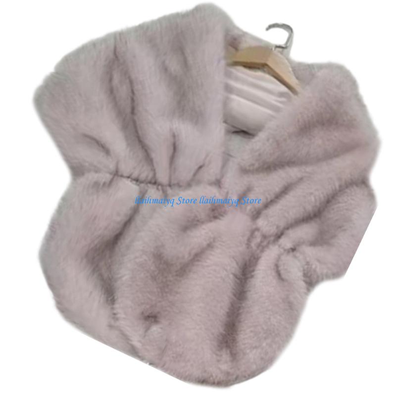 573B Luxurious Artificial Furs - Stole Wedding Shawl 评论和价格