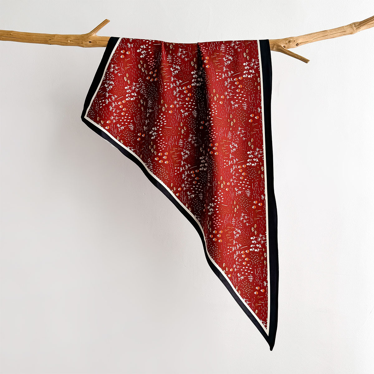 Floral Printed Square Scarf Fo - Scarf Silk Square 评论和价格