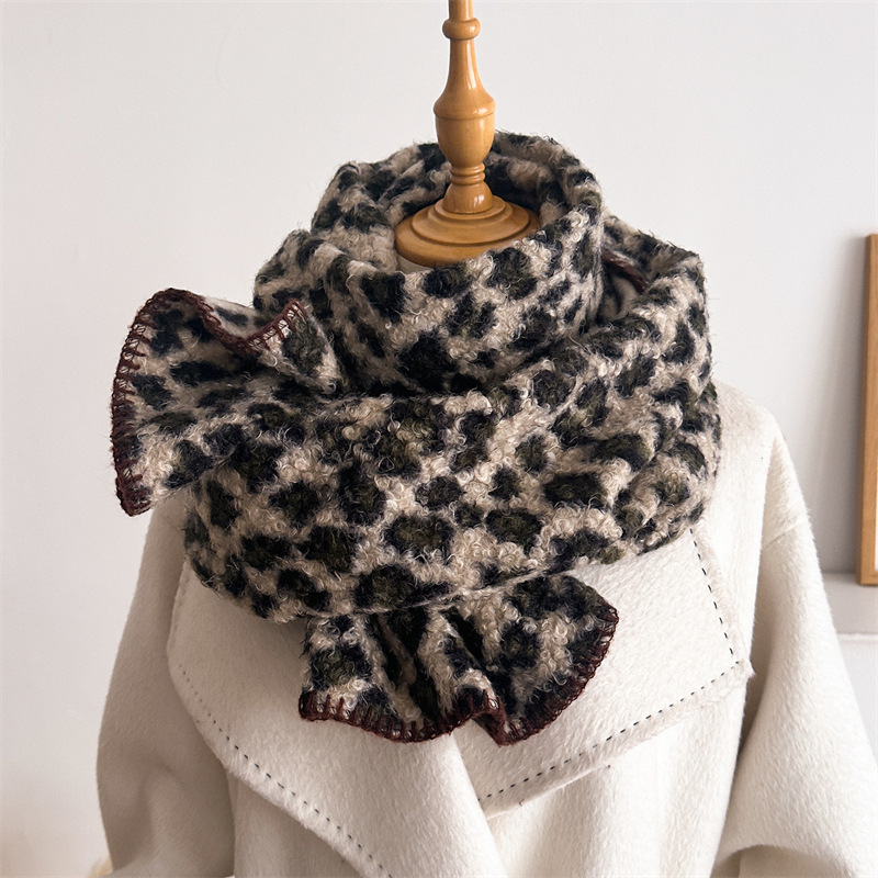 Autumn Winter Leopard Scarf Wo - Pashmina Wrap Large 评论和价格