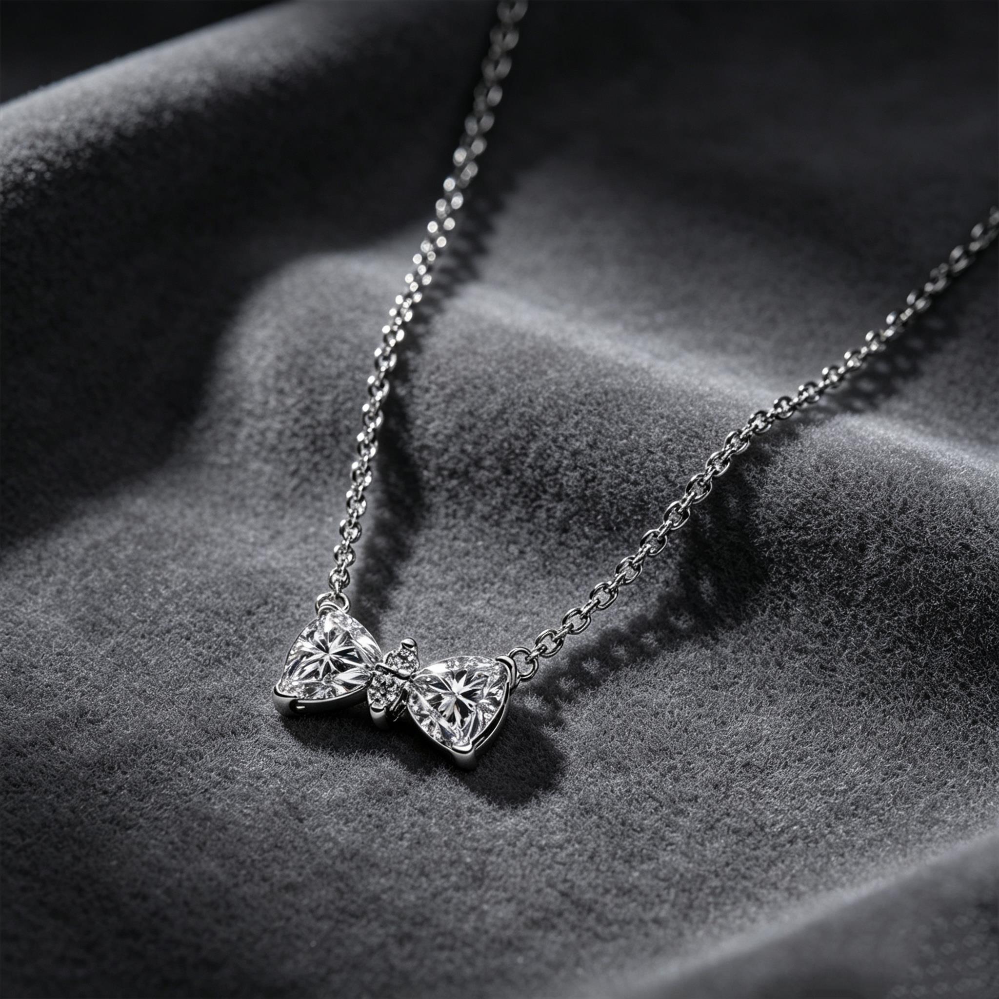 Light luxury Heart-Shaped S925 - Tie Clip Silver 评论和价格