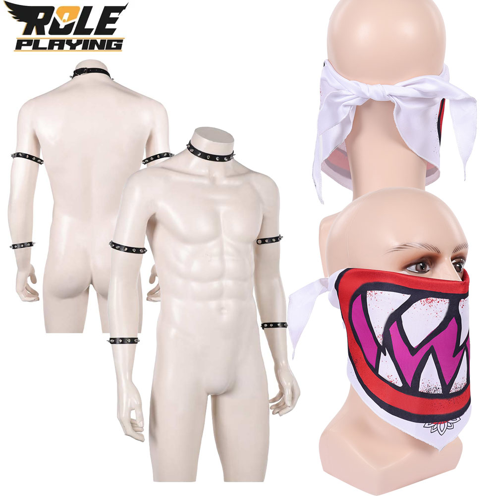Bowser Jr Cosplay Scarf Mask B - Ascot Neck Scarf 评论和价格