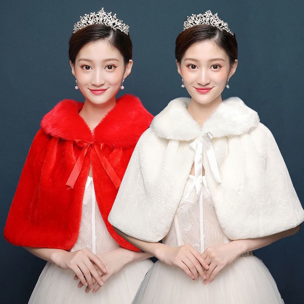 White Womens Winter Thicken Pl - Stole Wedding Shawl 评论和价格