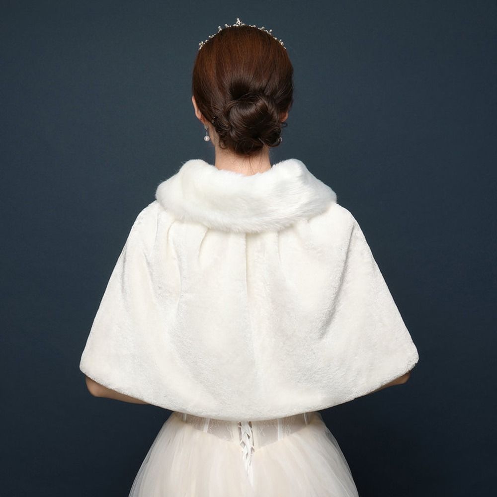 White Womens Winter Thicken Pl - Stole Wedding Shawl 评论和价格