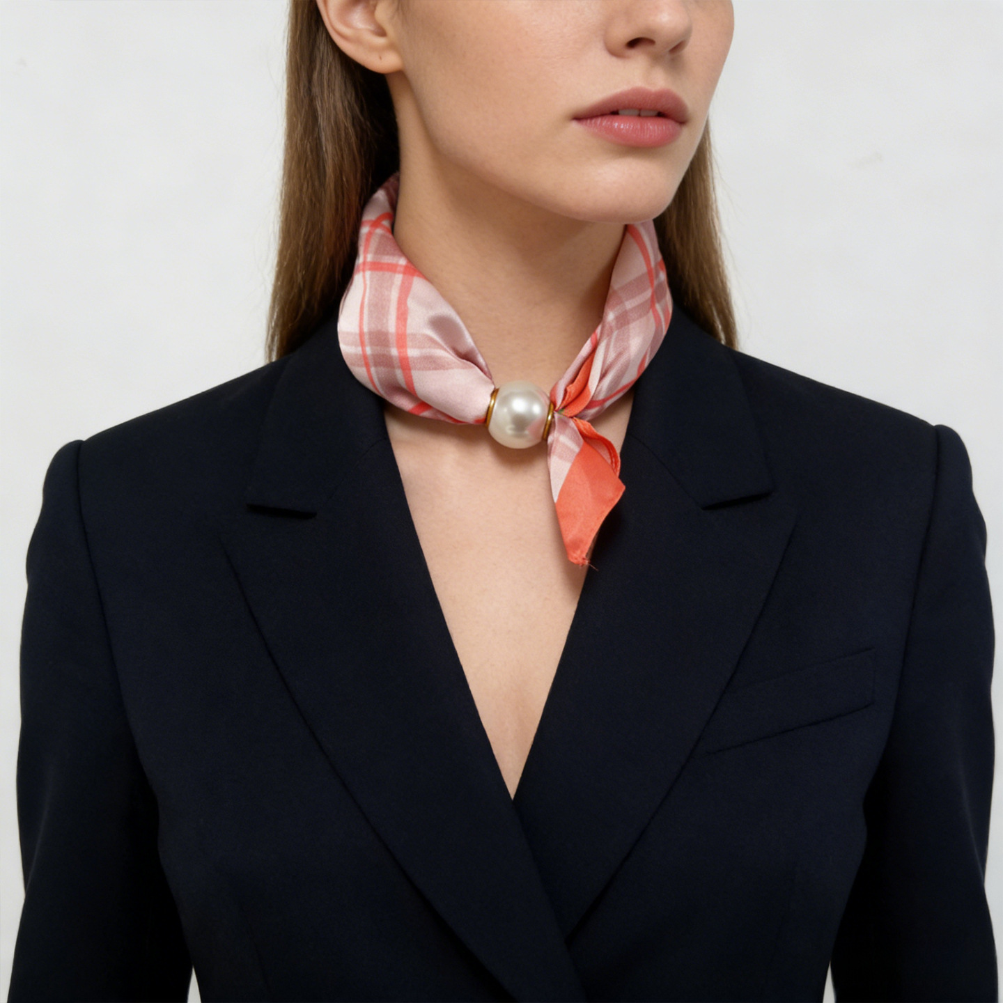 Luxury Magnetic Buckle Silk Sc - Scarf Silk Square 评论和价格