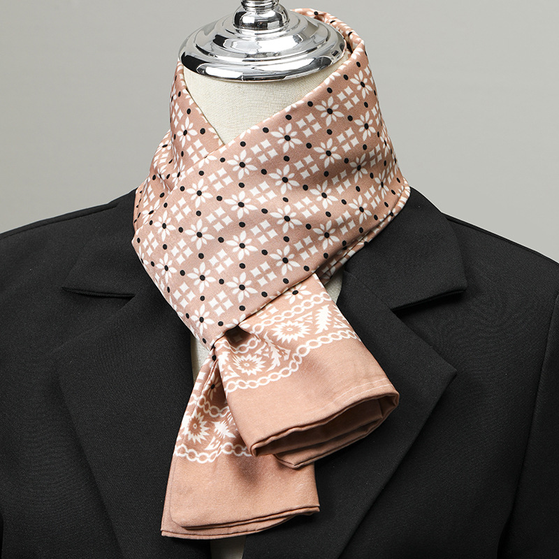 Men's Scarf Imitation Silk Nec - Silk Neck Scarf 评论和价格