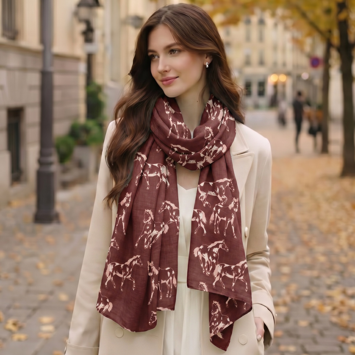 Scarf Female Cotton Muslim Wra - Pashmina Wrap Large 评论和价格