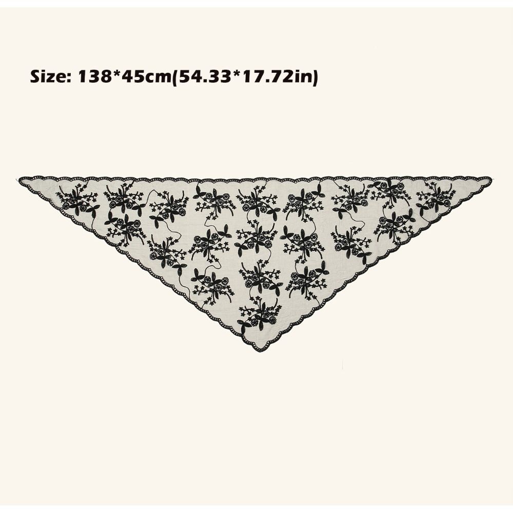 New Hollow Out Lace Scarf Embr - Bandana Cotton 评论和价格