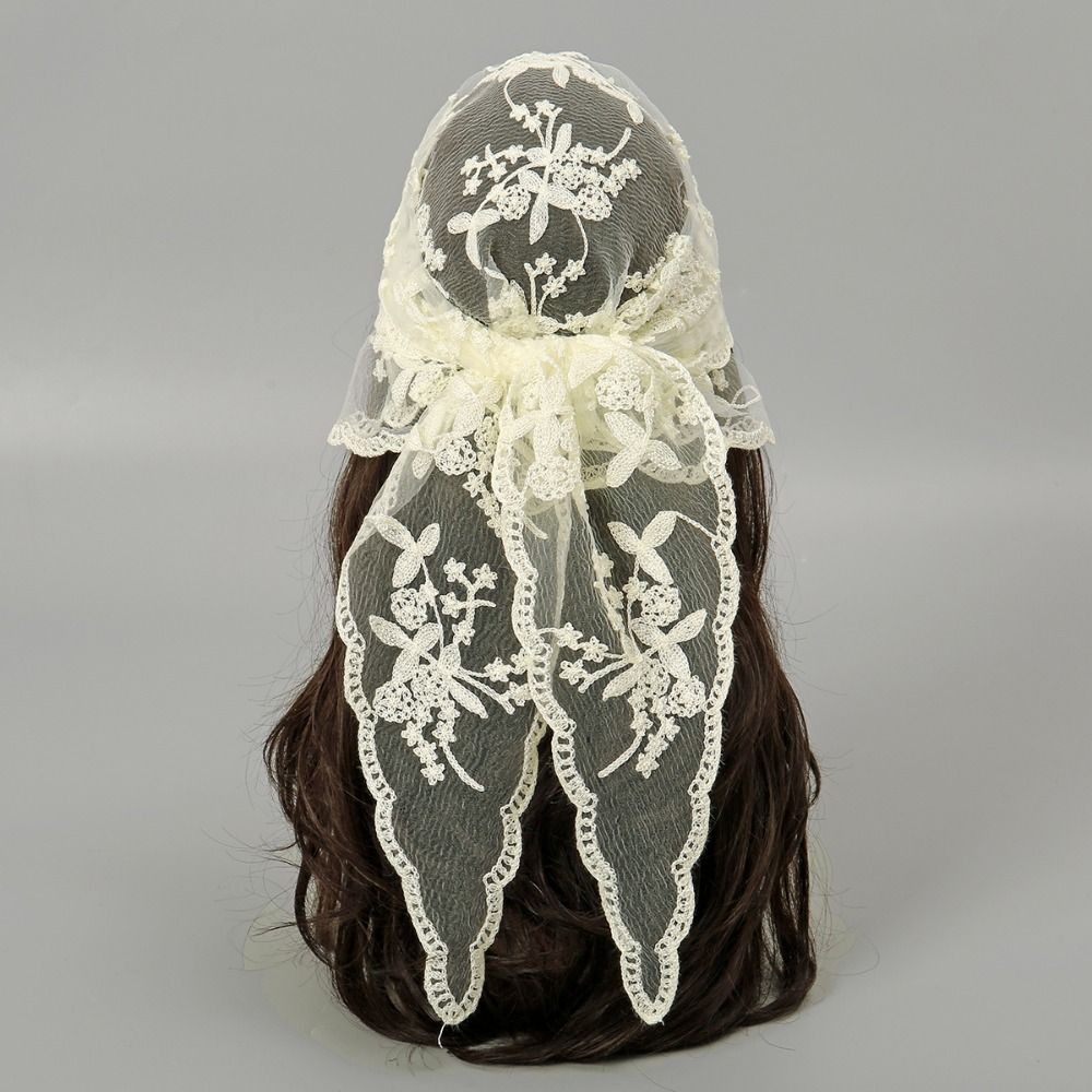 New Hollow Out Lace Scarf Embr - Bandana Cotton 评论和价格